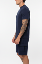 Monaco Cargo Sæt med T-Shirt og Shorts i Komfortabel Pasform