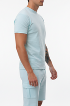 Monaco Cargo Sæt med T-Shirt og Shorts i Casual Fit