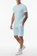 Monaco Cargo Sæt med T-Shirt og Shorts i Casual Fit