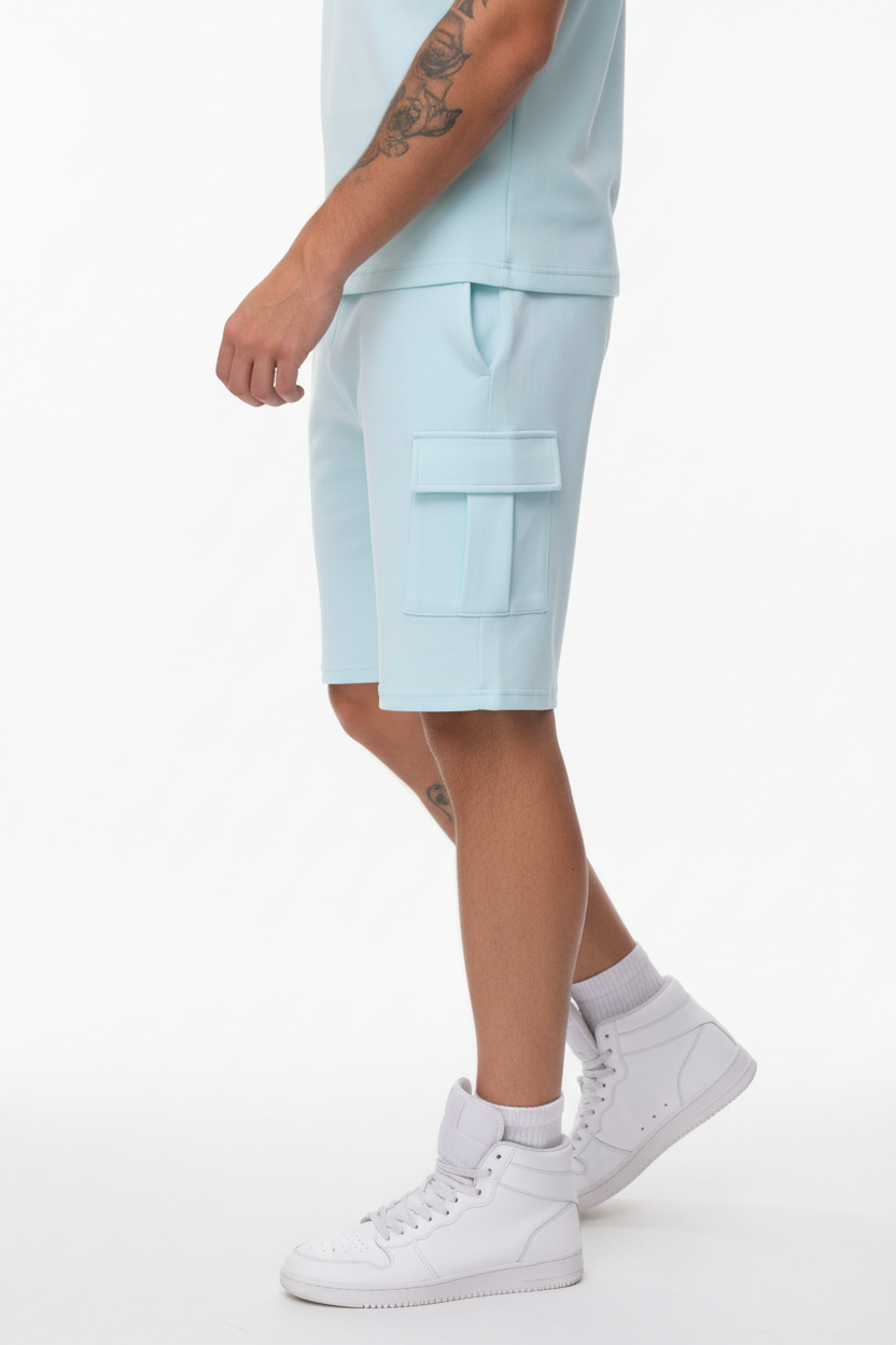 Monaco Cargo Sæt med T-Shirt og Shorts i Casual Fit