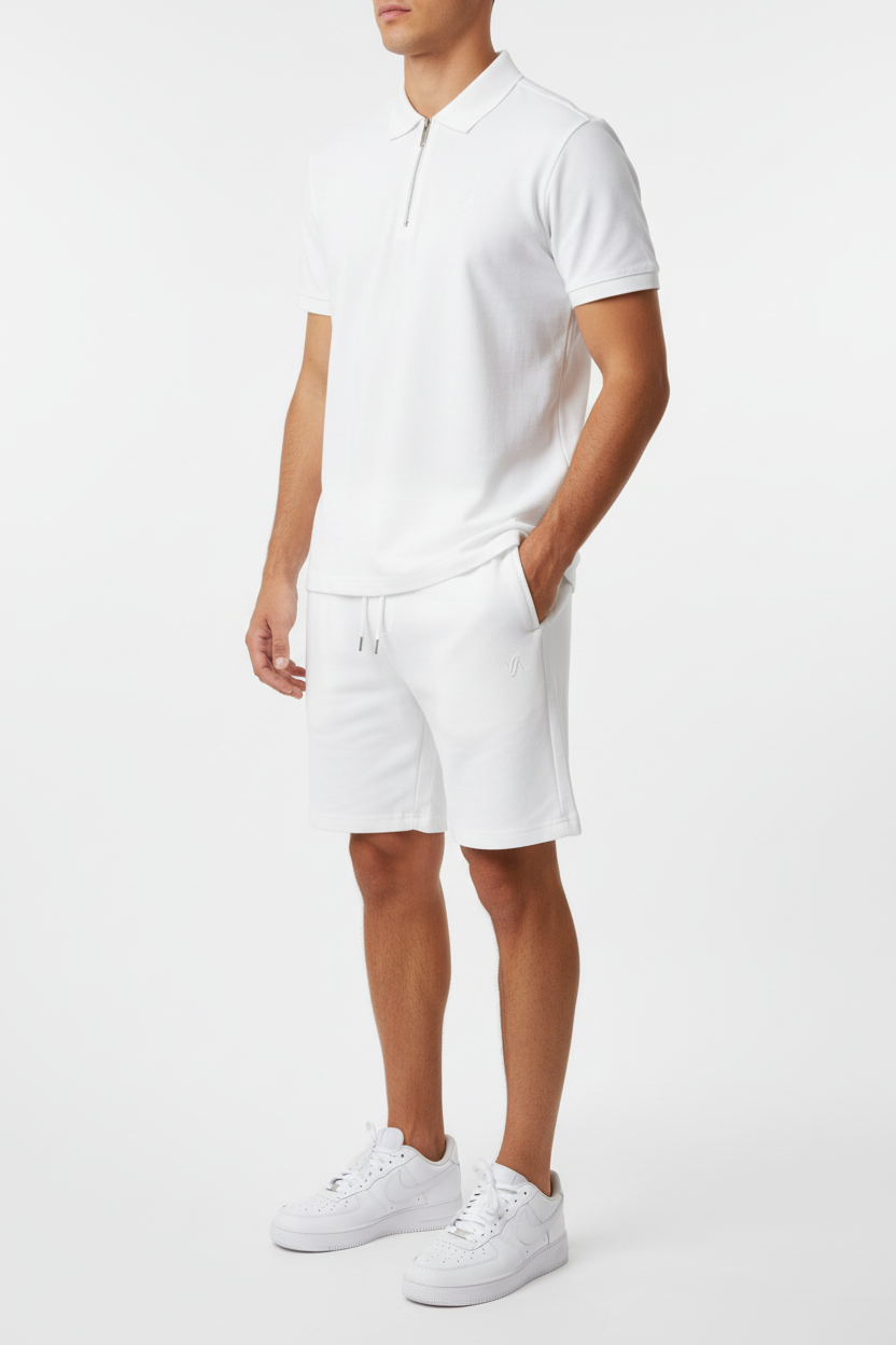 Ibiza Polo Sæt med Lynlås og Slim Fit Design
