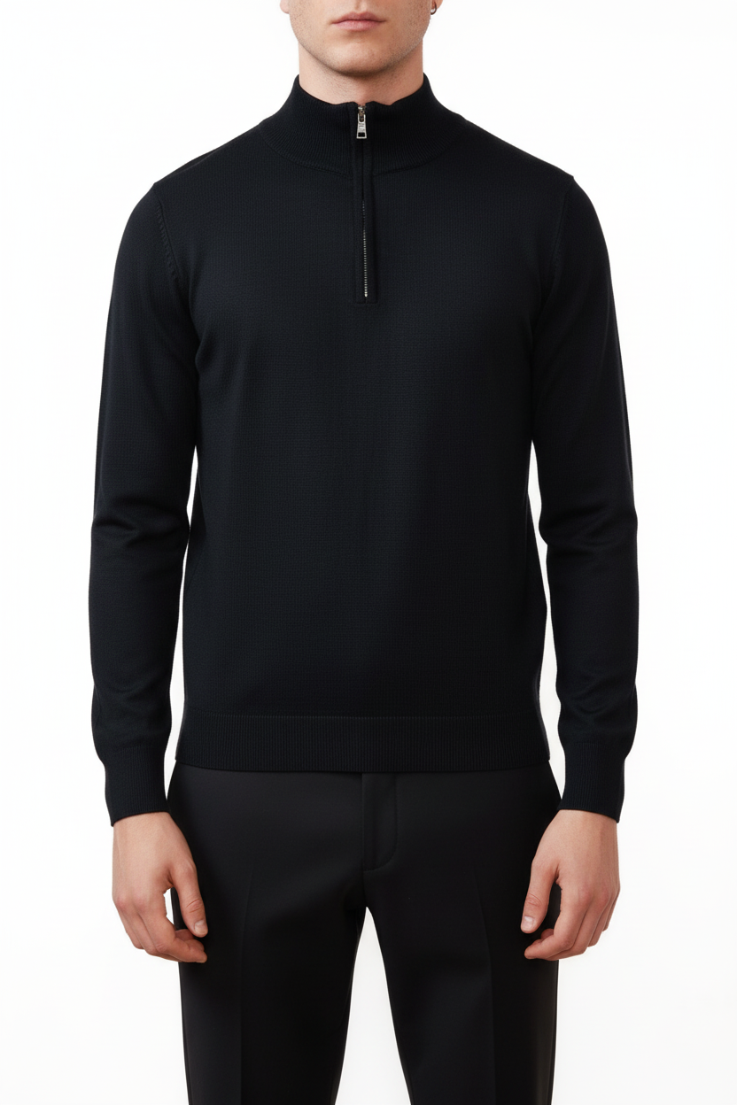 Valenci Halfzip Trøje med Stretch og Justerbar Krave