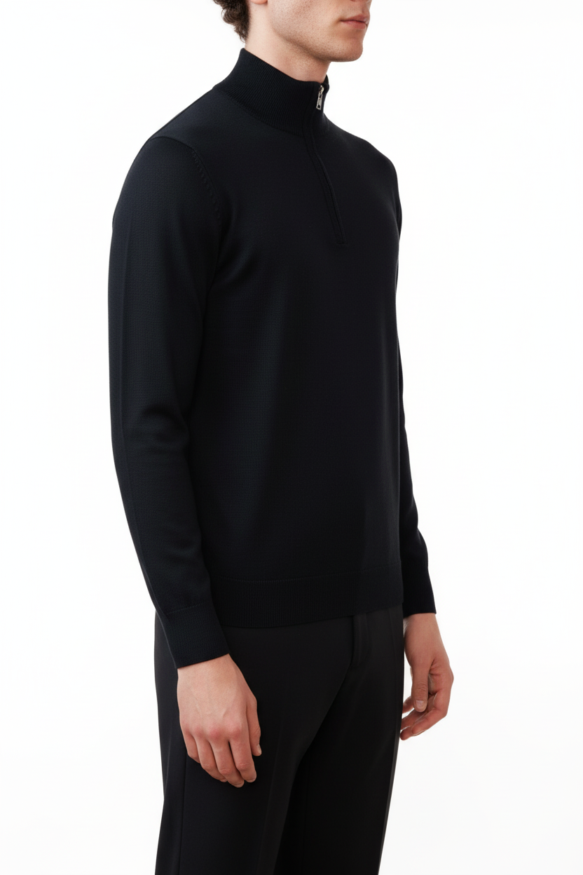 Valenci Halfzip Trøje med Stretch og Justerbar Krave
