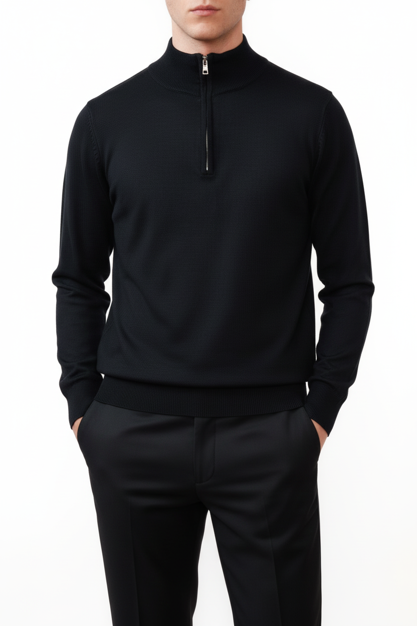 Valenci Halfzip Trøje med Stretch og Justerbar Krave