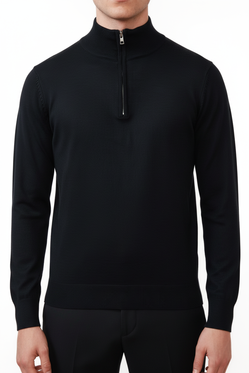 Valenci Halfzip Trøje med Stretch og Justerbar Krave
